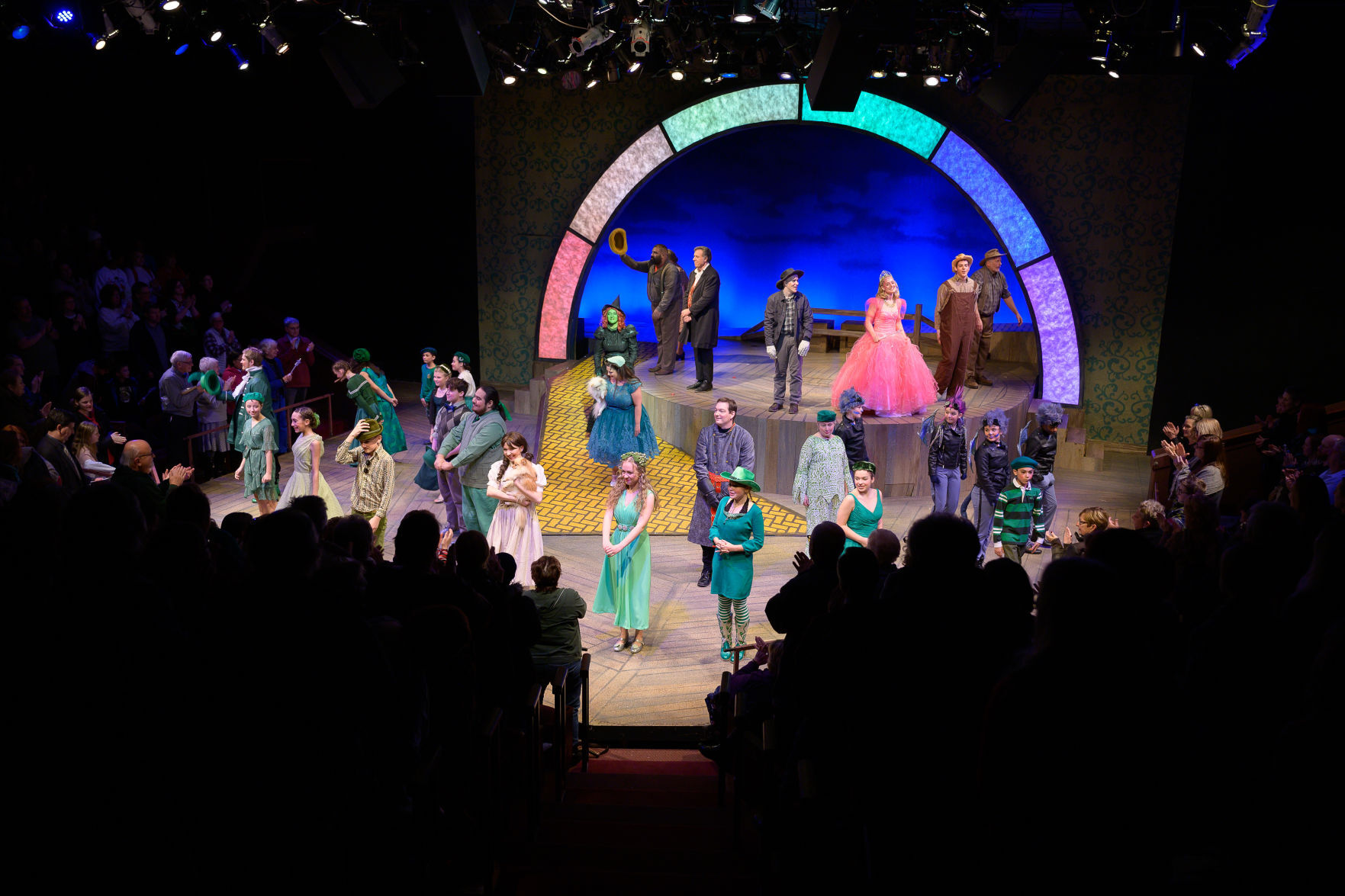 The "Wizard of Oz" requires a large cast and crew